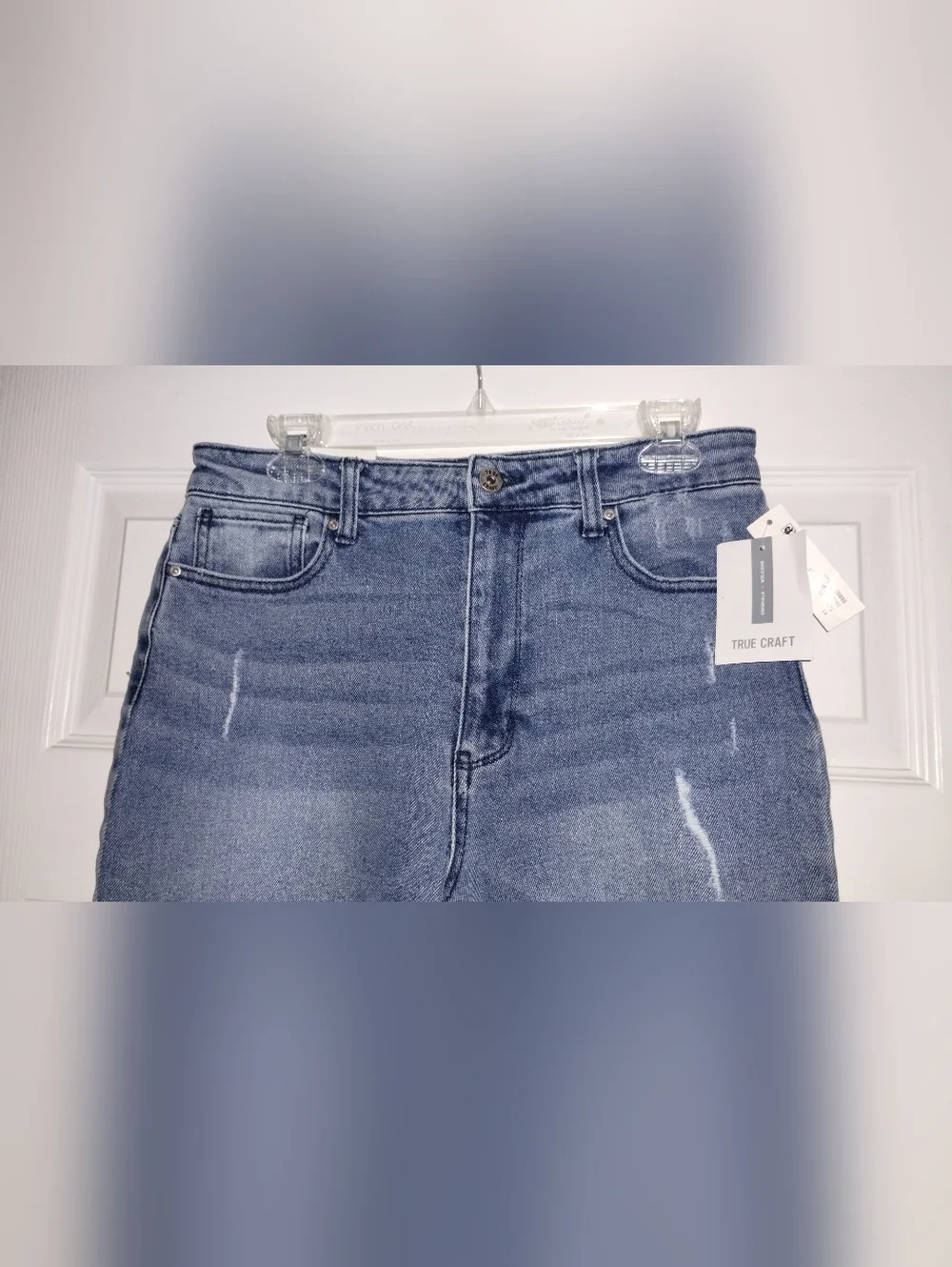 True Craft Women's Faded Blue Straight Leg Jeans